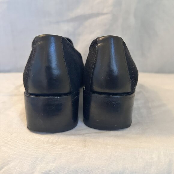 Donald J. Pliner Black Suede Slip on Loafer Women Size 6 - Picture 3 of 6